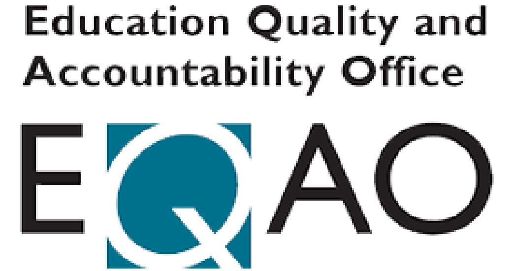 Logo for the Education Quality and Accountability Office (EQAO), in the who we are section